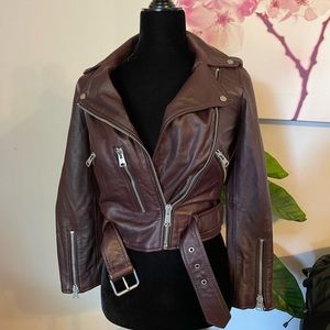 All Saints Balfern Leather Biker Jacket